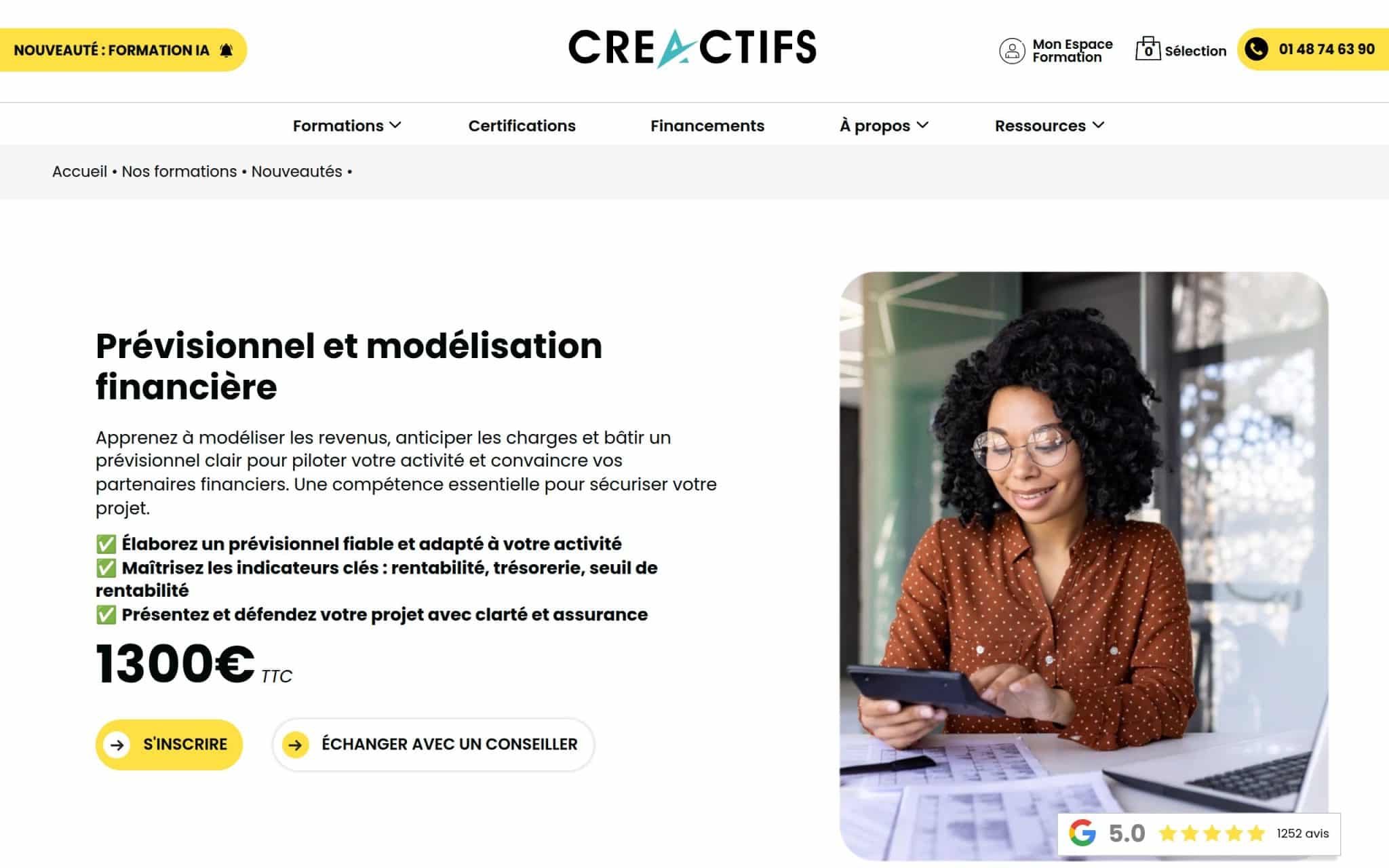 Prévisionnel et modélisation financière - CréActifs