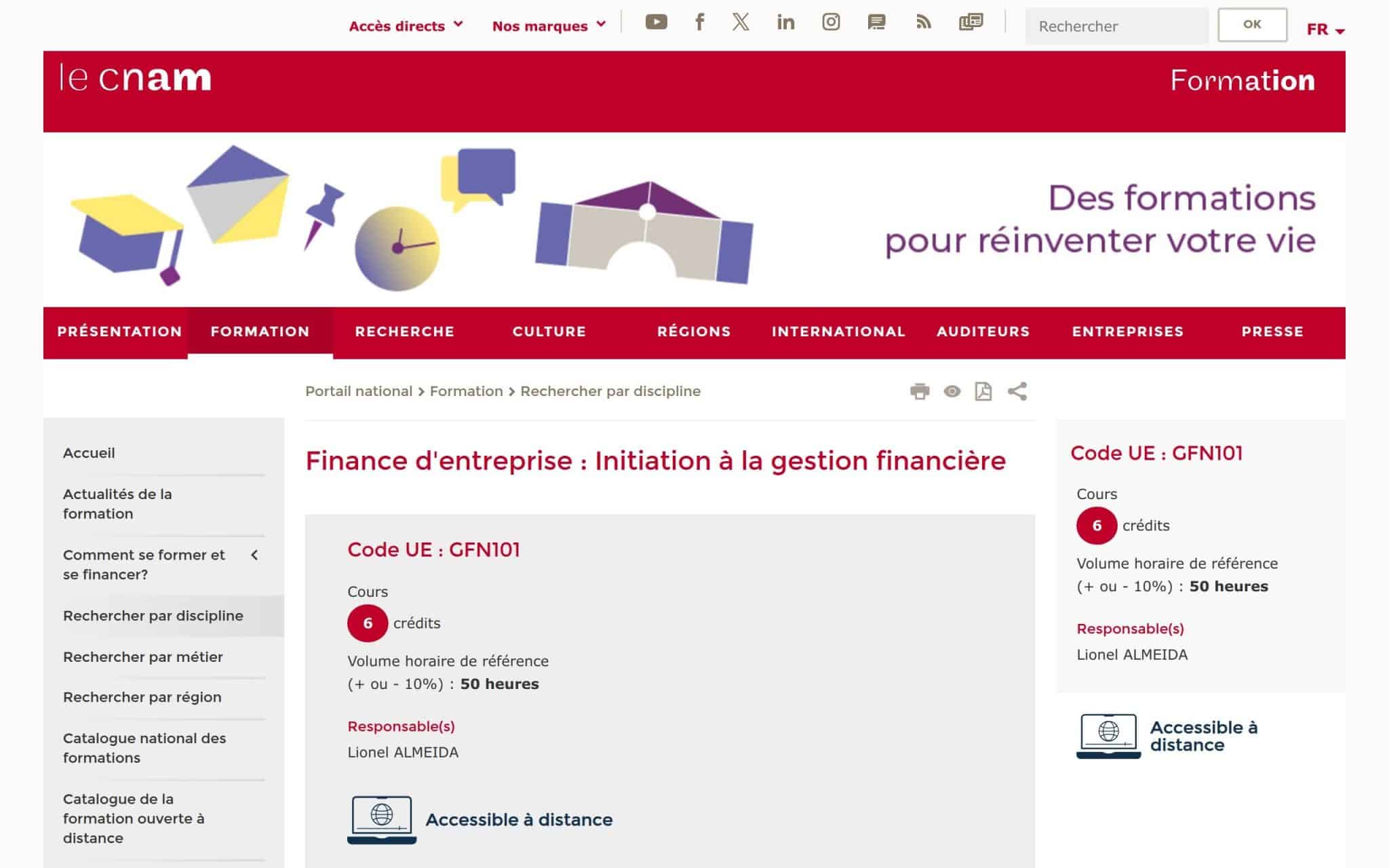 Finance d'entreprise : Initiation à la gestion financière - Cnam