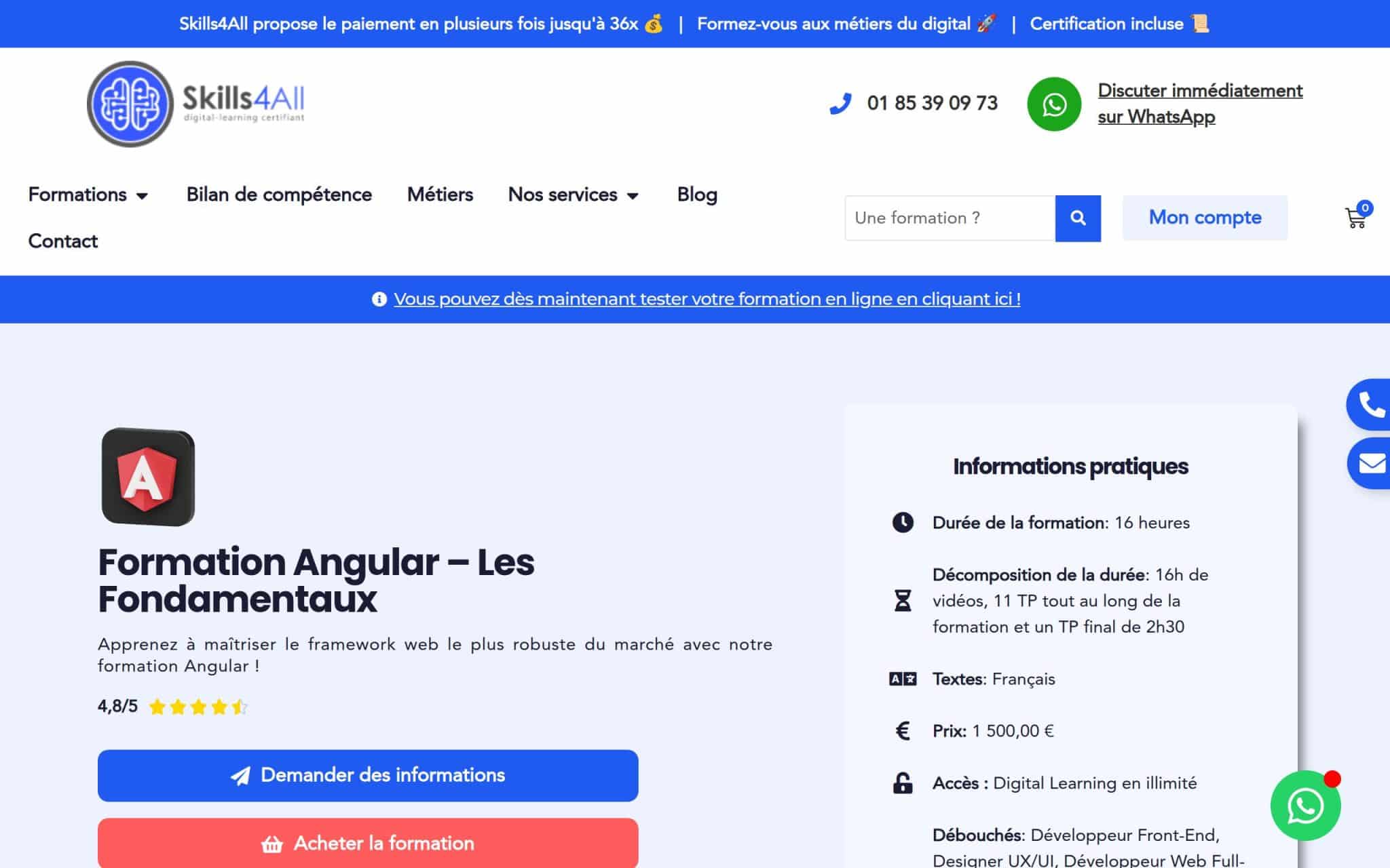 Formation Angular â Les Fondamentaux - Skills4All