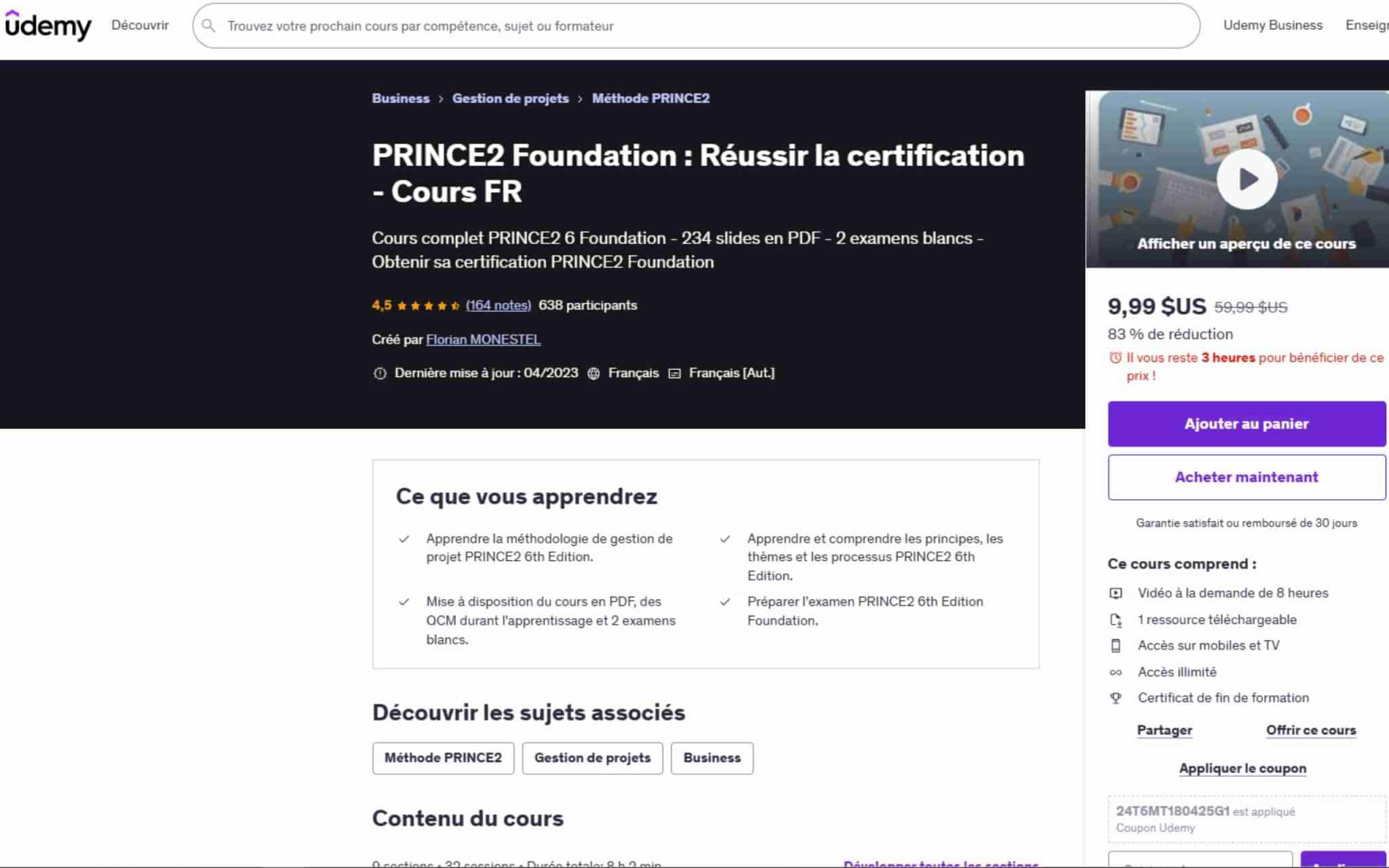 PRINCE2 Foundation : Réussir la certification - Udemy