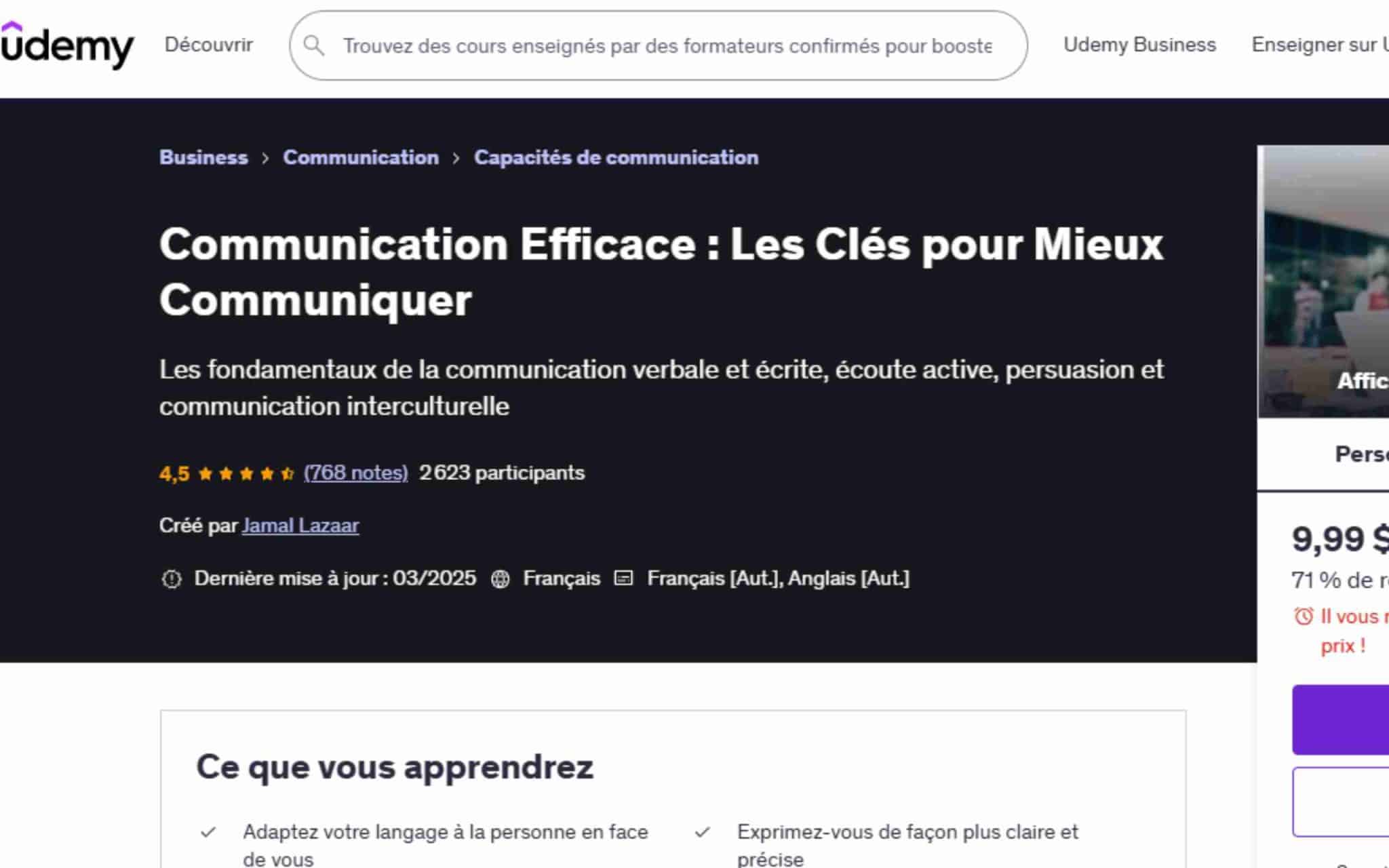 Communication Efficace : Les Clés pour Mieux Communiquer - Udemy