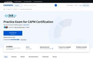 Examen pratique pour la certification CAPM – Coursera