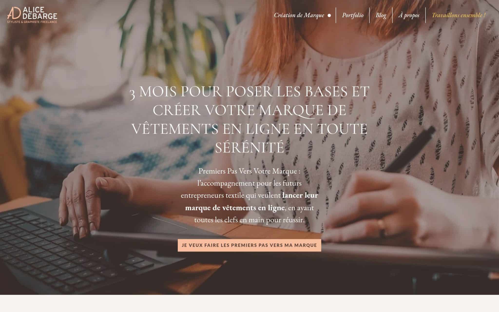 CrĂ©er sa marque de vĂȘtements en ligne - Alice Debarge
