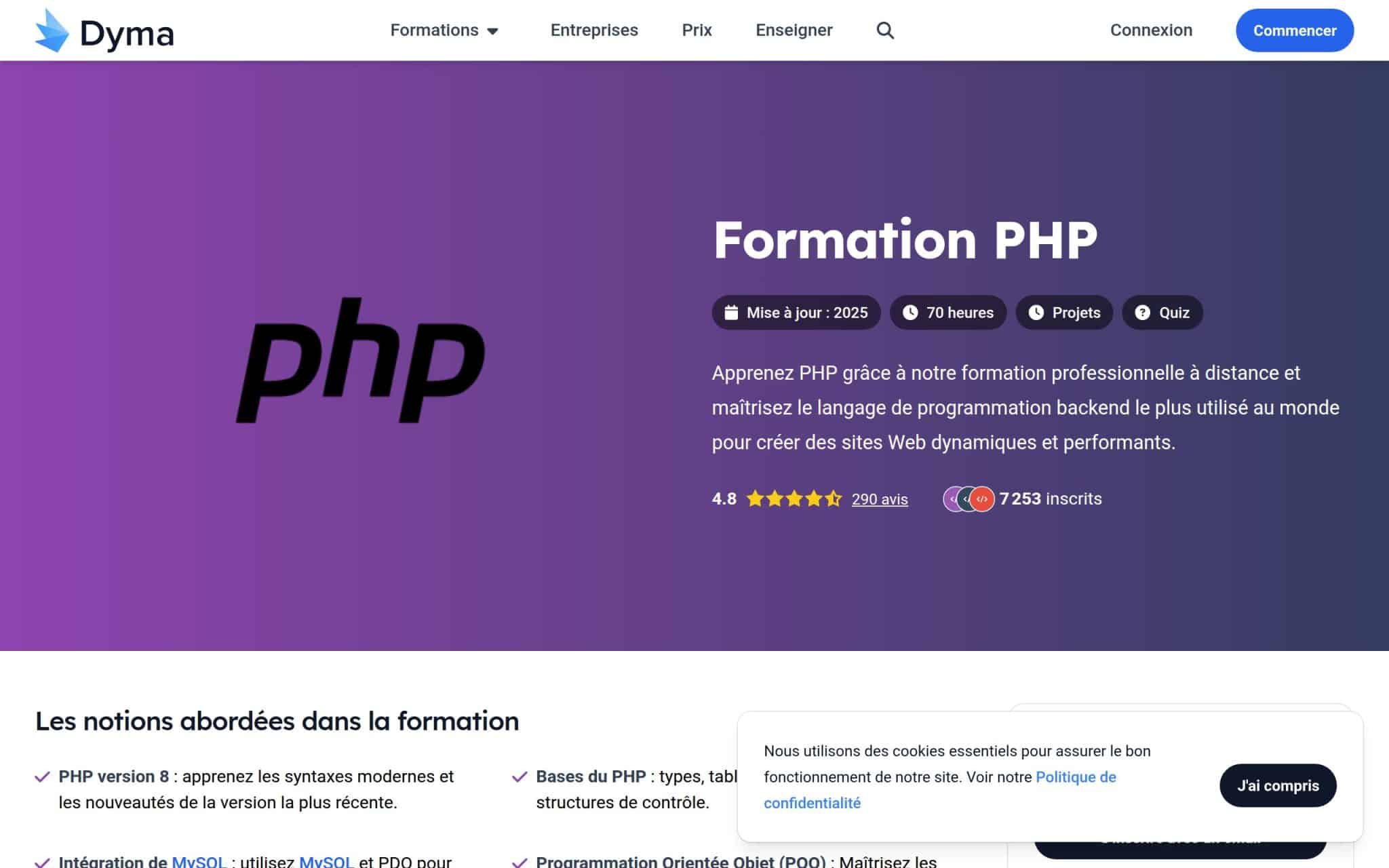 Formation PHP - Dyma