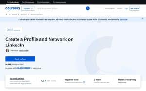 Créez un profil et créez un réseau sur LinkedIn - Coursera