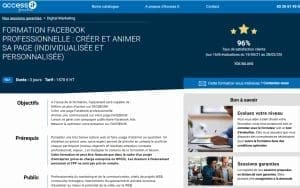 Formation Facebook Professionnelle : créer et animer sa page - Access IT
