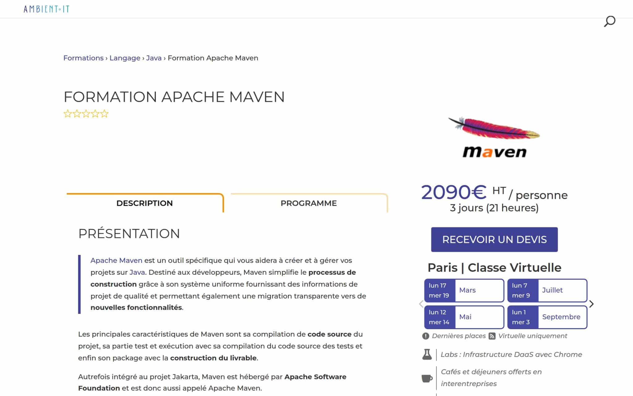 Formation Apache Maven - Ambient IT