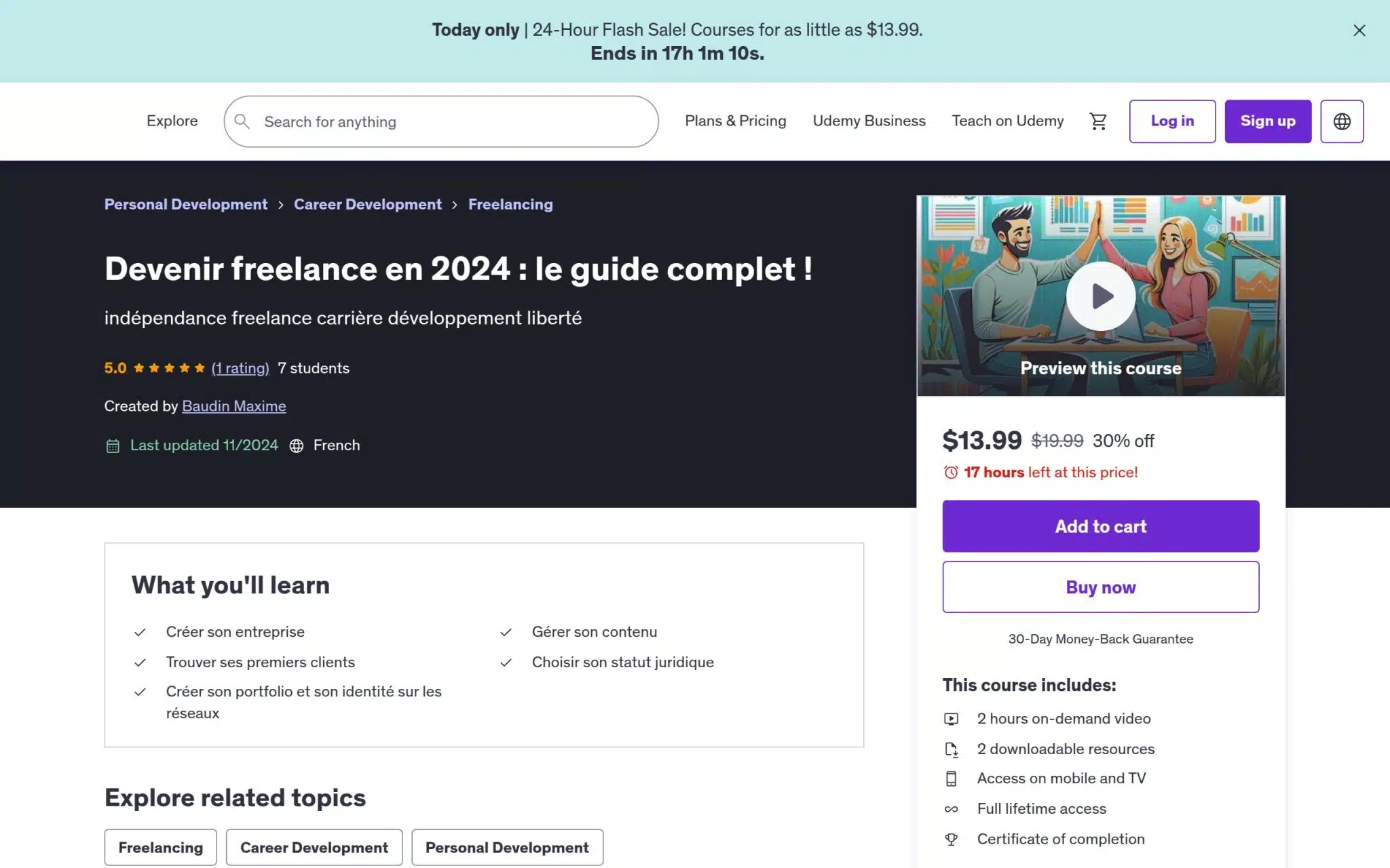 Devenir freelance en 2024 : le guide complet ! - Udemy