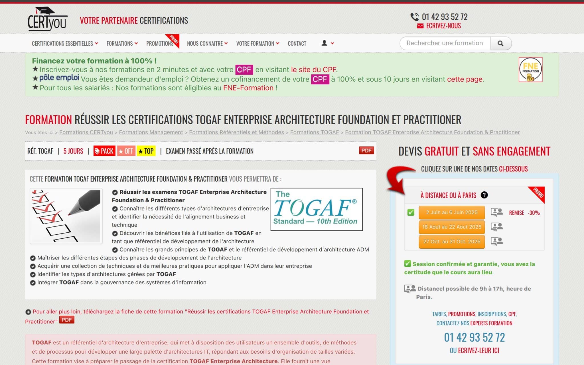 Réussir les certifications TOGAF Enterprise Architecture Foundation et Practitioner - CertYou