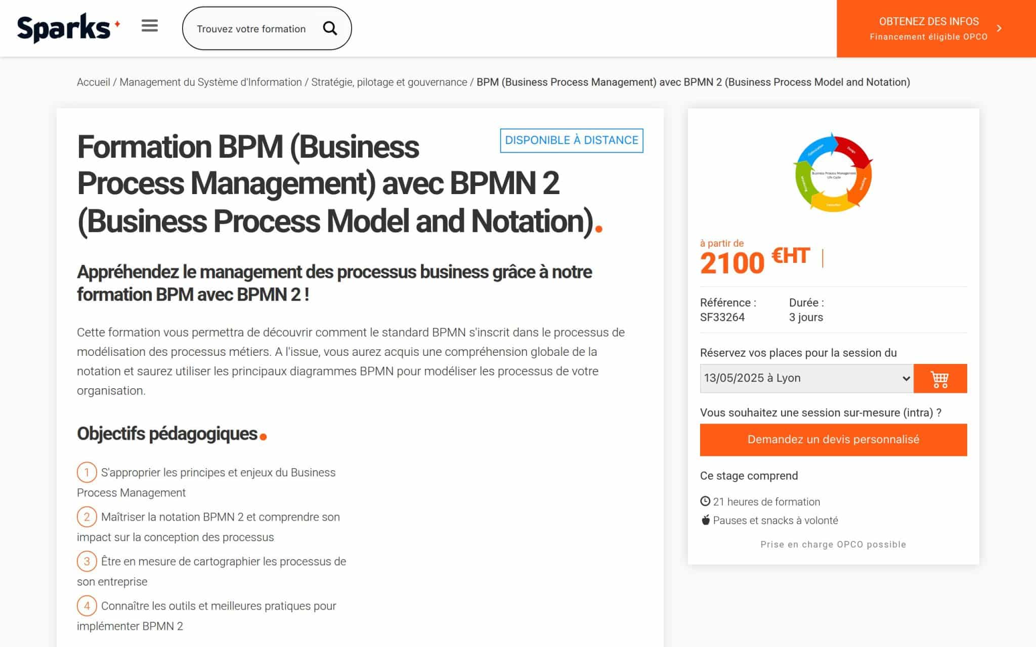 Formation BPM - Sparks