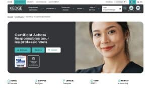 Certificat Achats Responsables pour les professionnels – Kedge Business School
