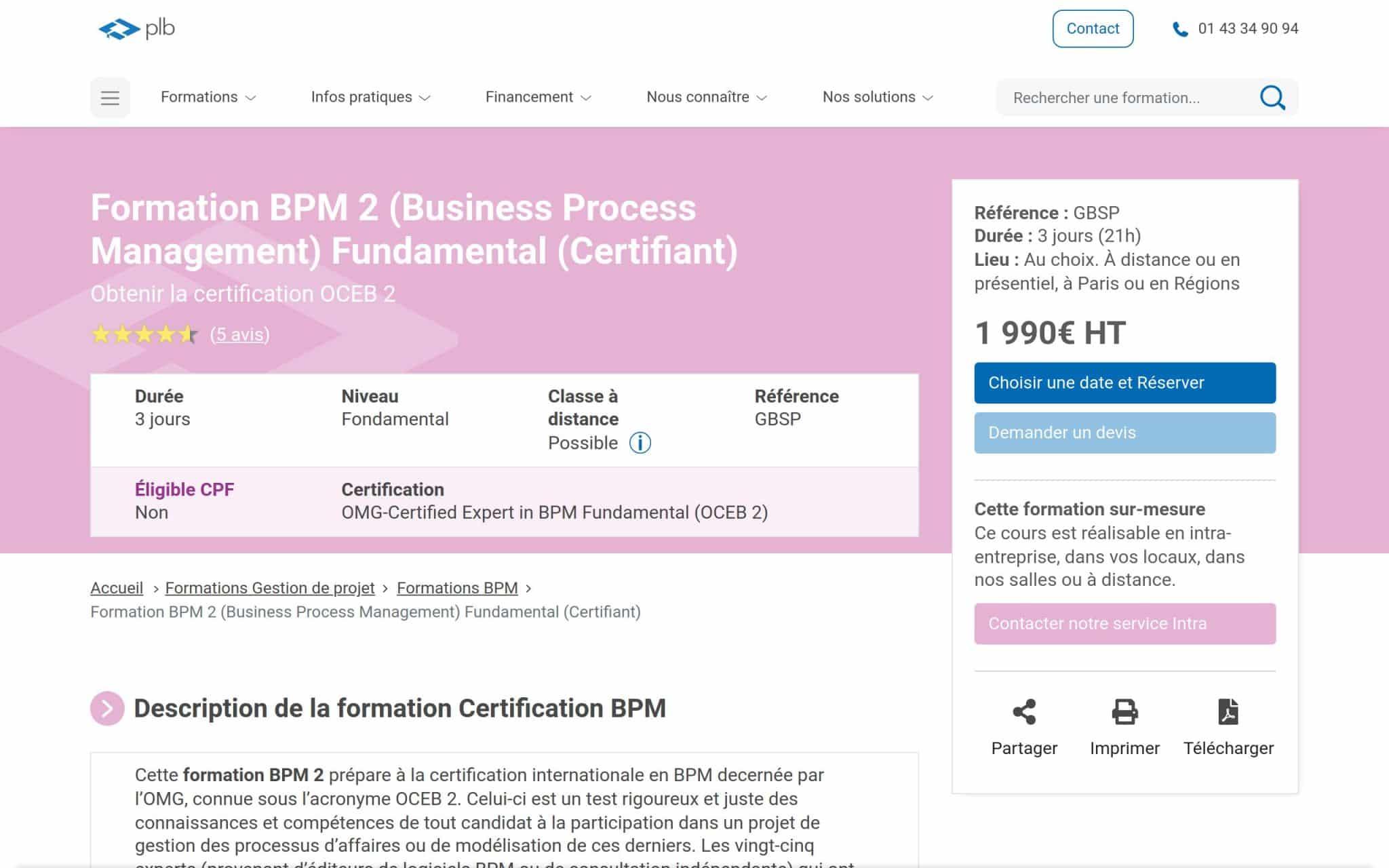 Formation BPM 2 - Plb Consultant