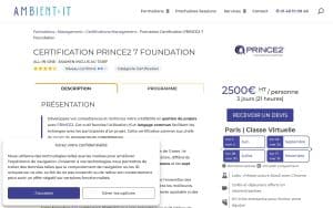 Formation Préparation à la Certification PRINCE2 7 Foundation – Ambient IT