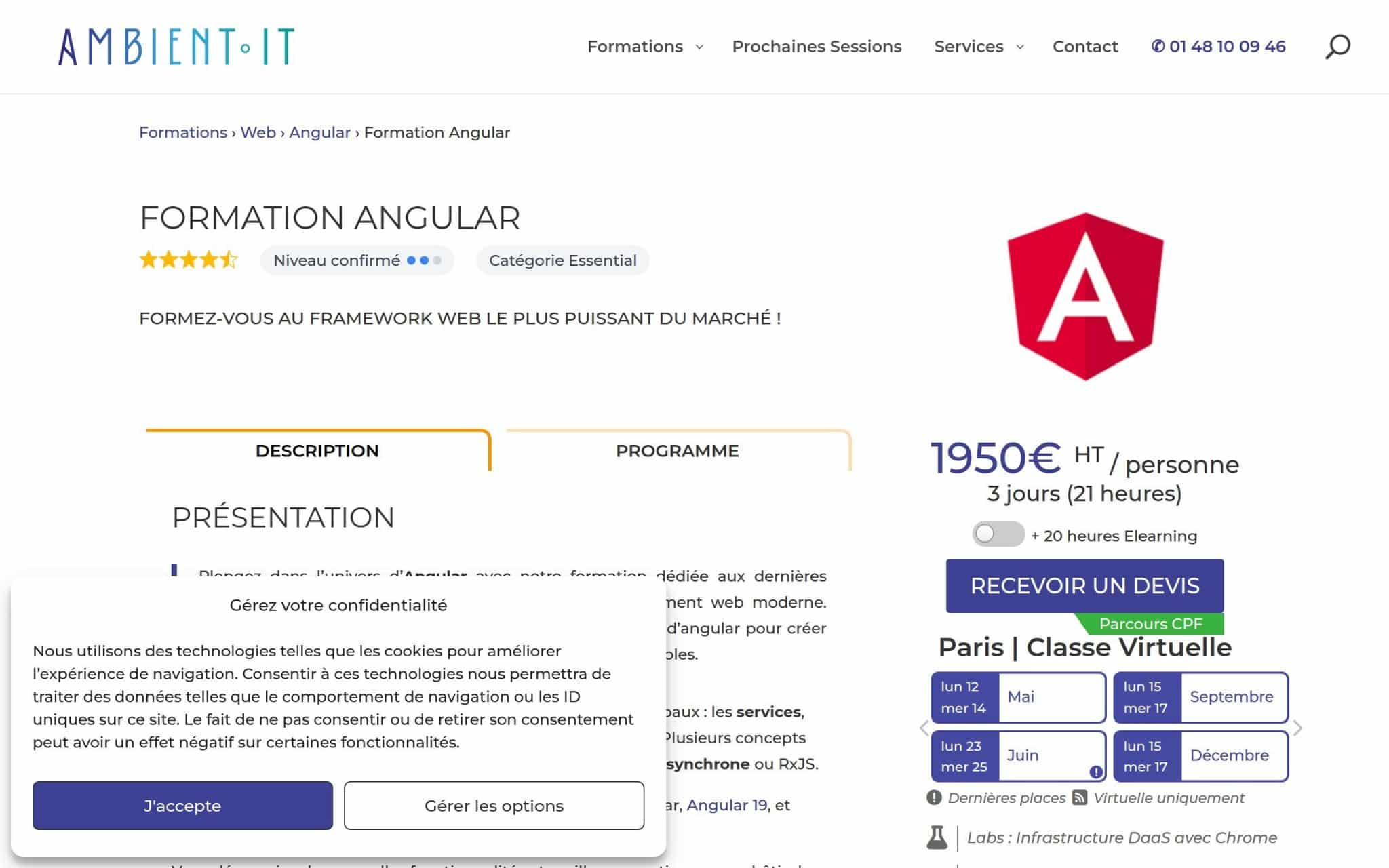 Formation Angular - Ambient IT