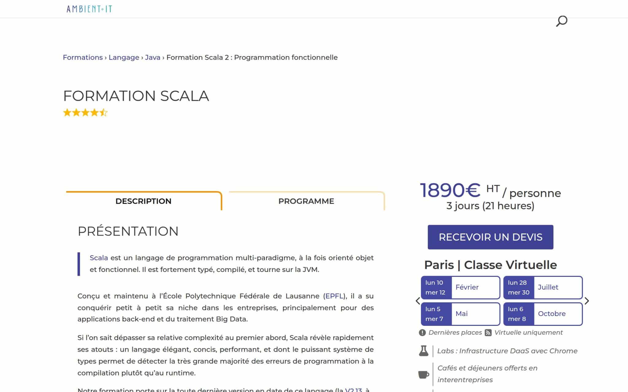 Formation Scala - Ambient IT