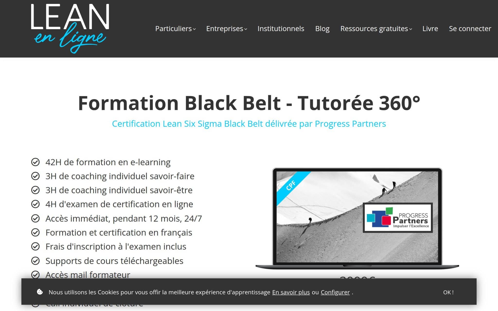 Formation Black Belt - Tutorée 360° - Lean en ligne