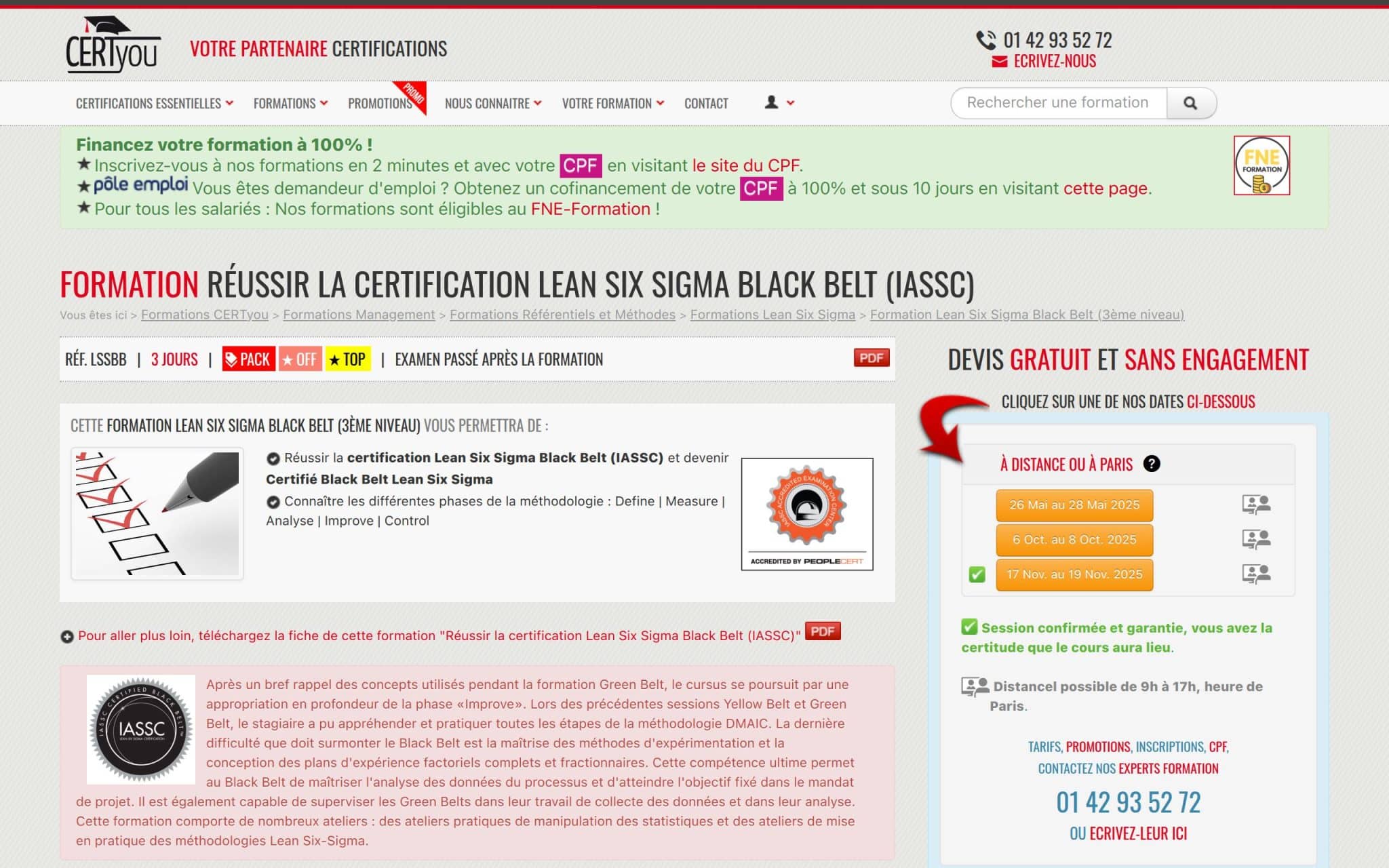 Formation Réussir la certification Lean Six Sigma Black Belt - CertYou