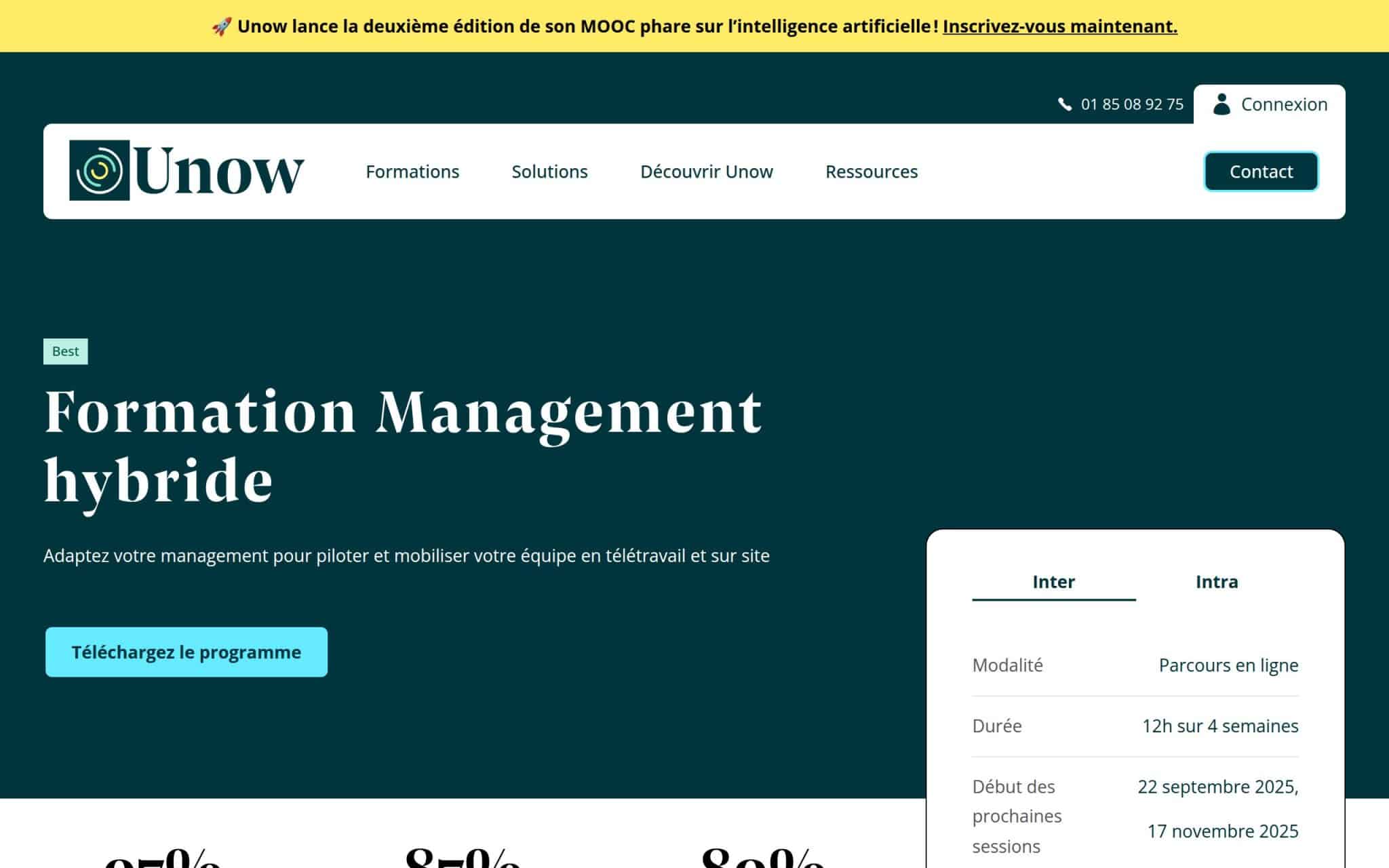 Formation Management hybride - Unow