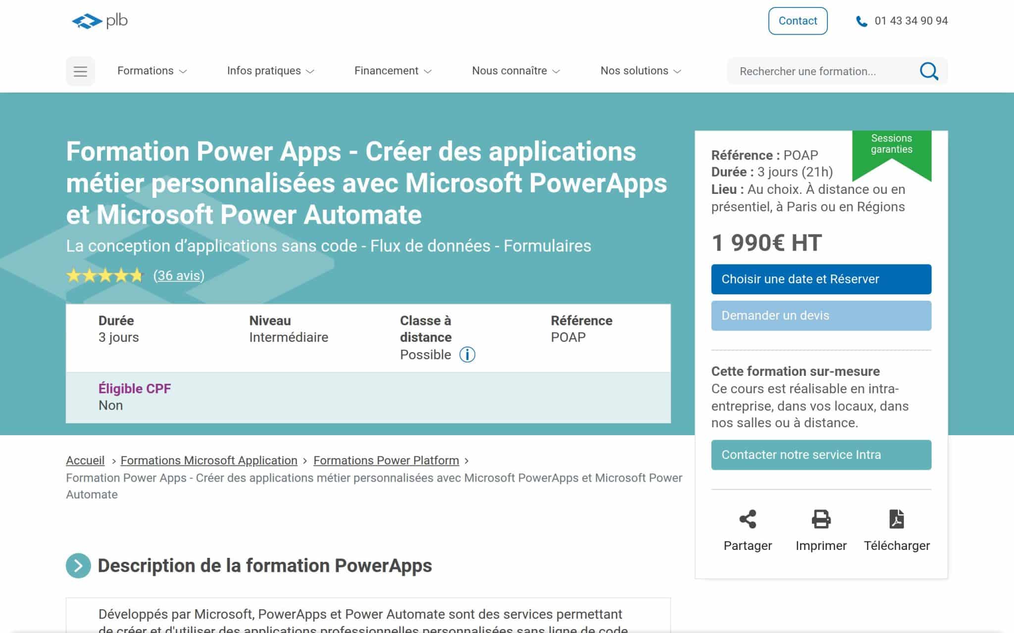 Formation Power Apps - Plb Consultant
