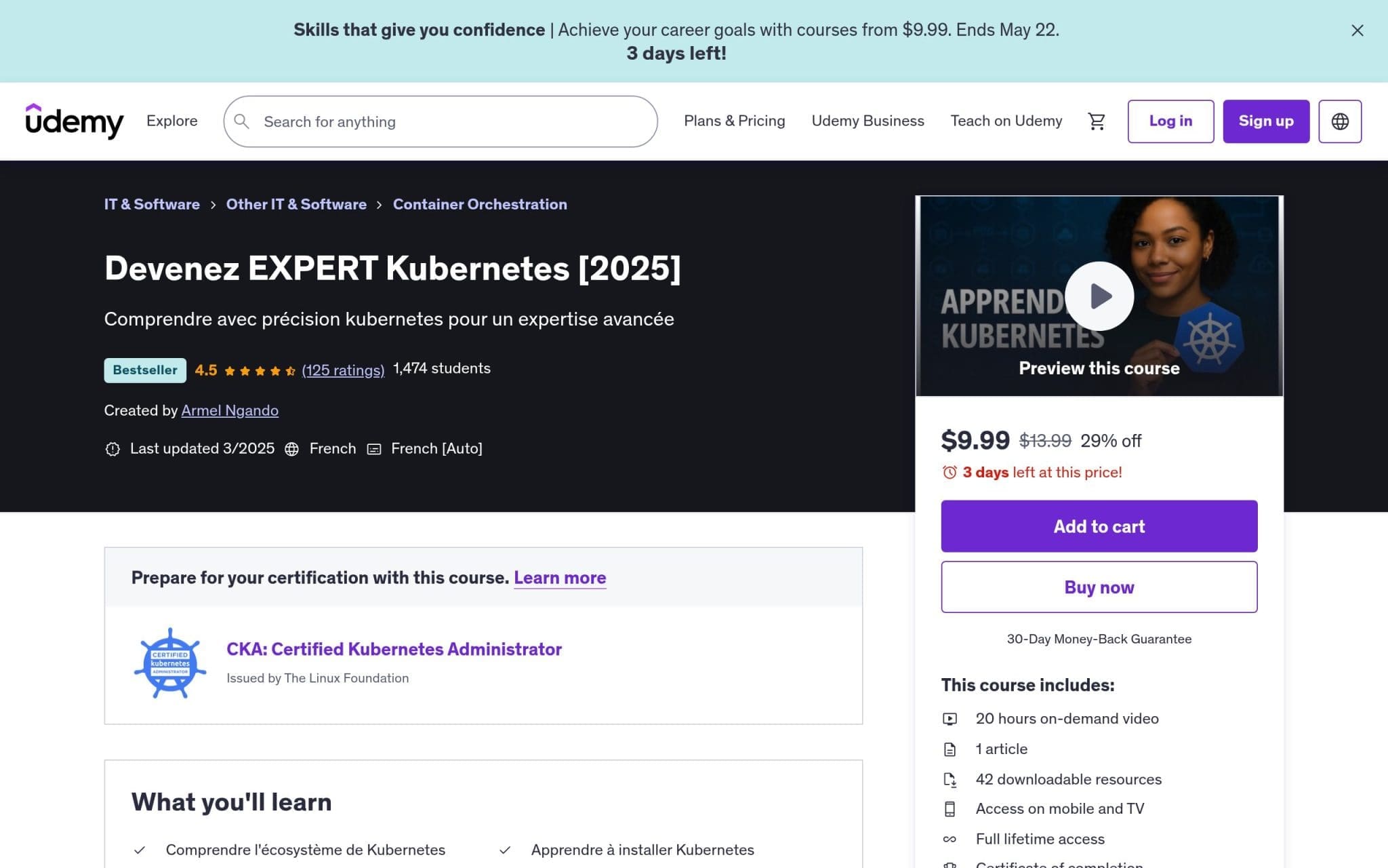 Devenez EXPERT Kubernetes - Udemy