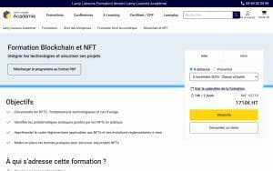 Formation Blockchain et NFT – Lamy Liaisons