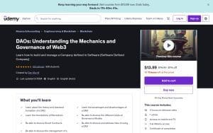 DAOs: Understanding the Mechanics and Governance of Web3 – Udemy