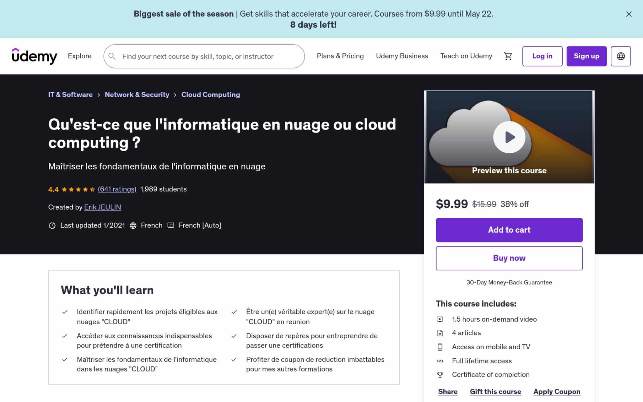 Qu'est-ce que l'informatique en nuage ou cloud computing ? - Udemy