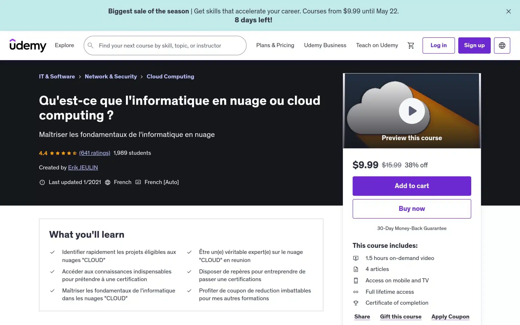 Qu'est-ce que l'informatique en nuage ou cloud computing ? - Udemy