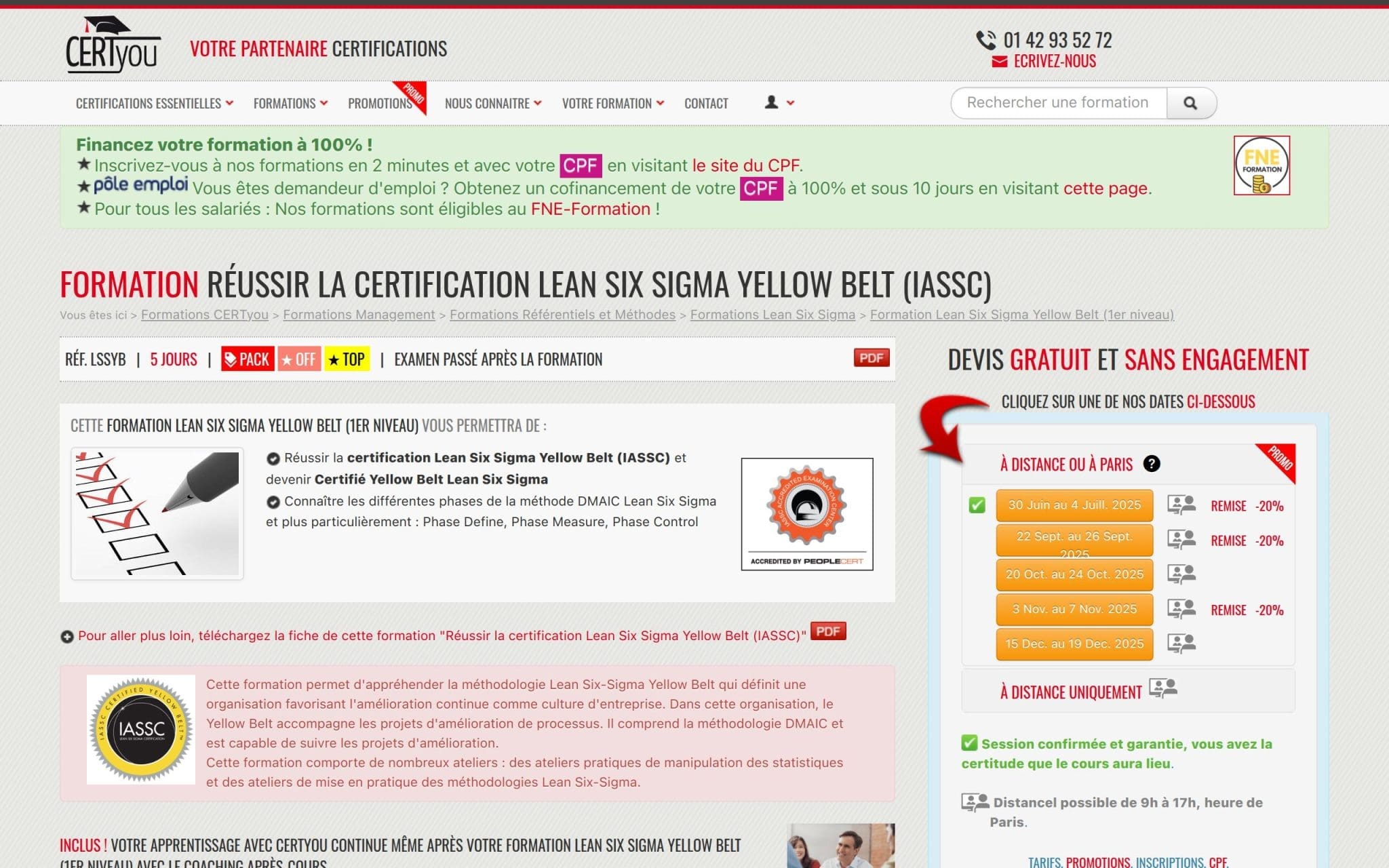Formation Réussir la certification Lean Six Sigma Yellow Belt (IASSC) - CertYou