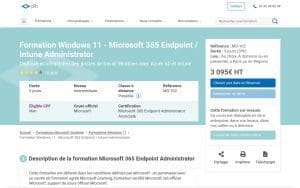 Formation Windows 11 – Microsoft 365 Endpoint / Intune Administrator – Plb Consultant