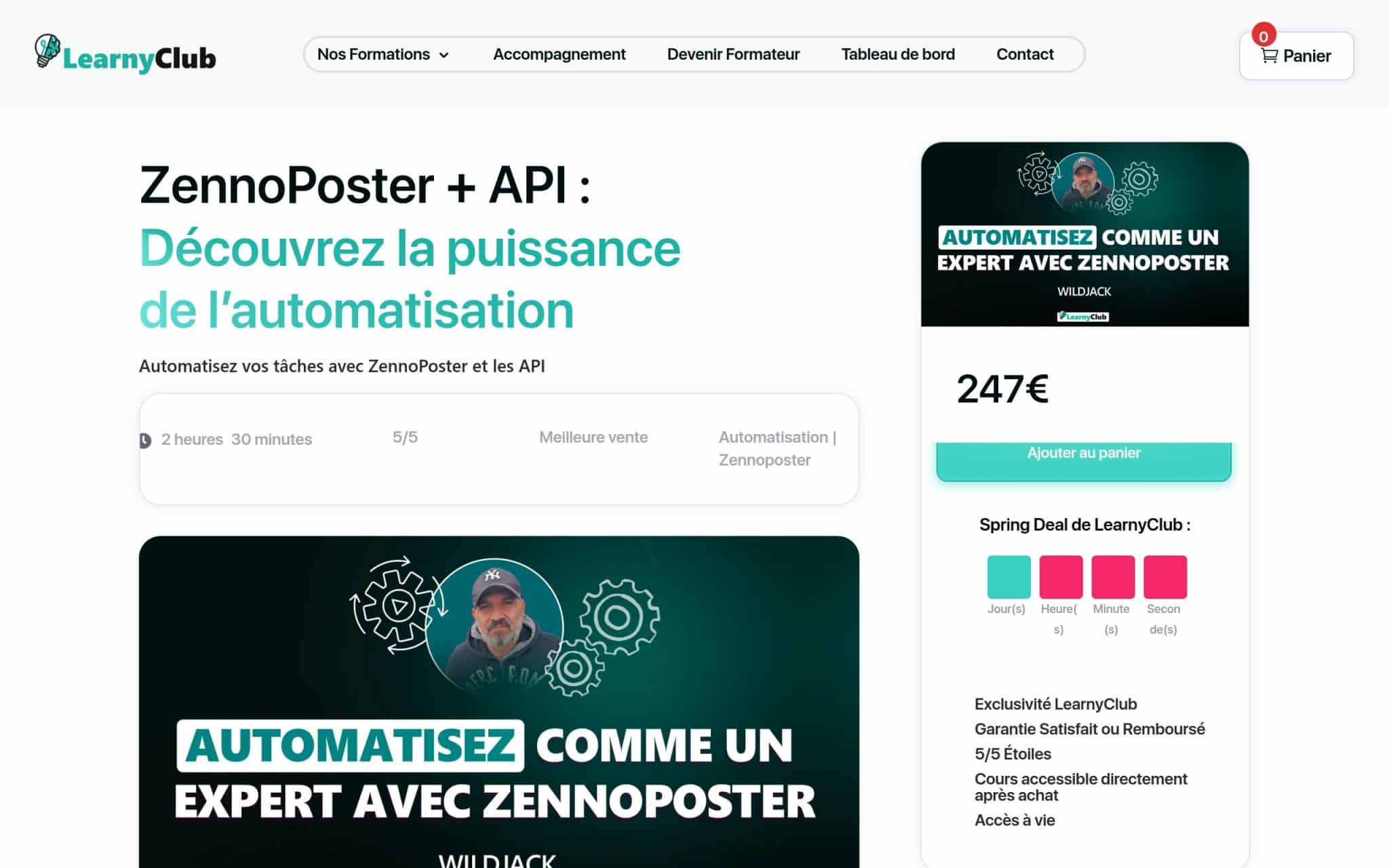 Formation ZennoPoster + API : Découvrez la puissance de l’automatisation - LearnyClub