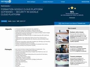 Formation Google Cloud Platform GCP300SEC – Access IT