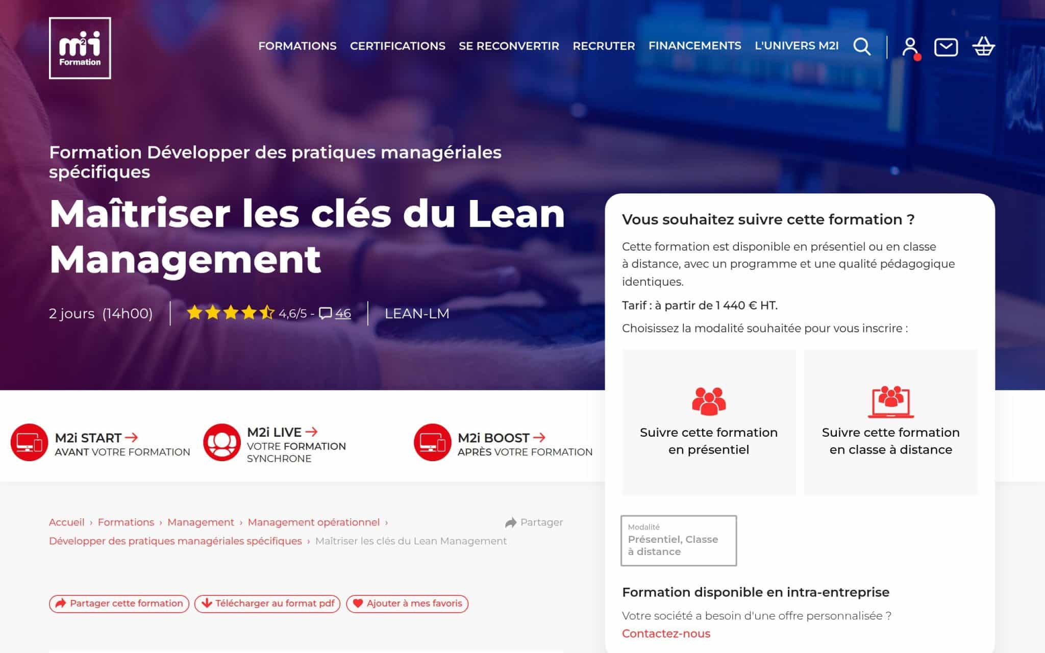 Maßtriser les clés du Lean Management - M2i
