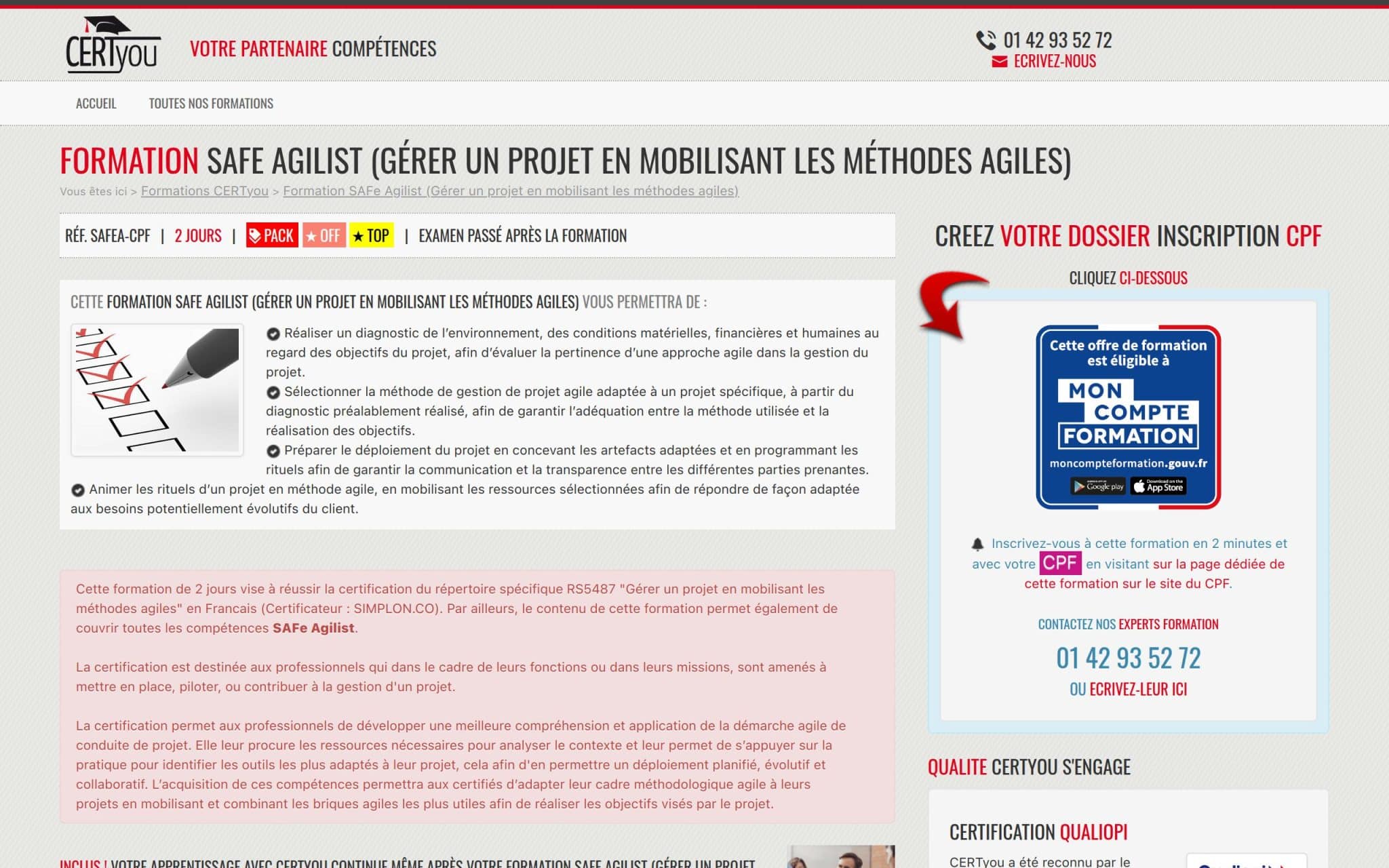 Formation Chef de projet Agile Leading SAFe - CertYou