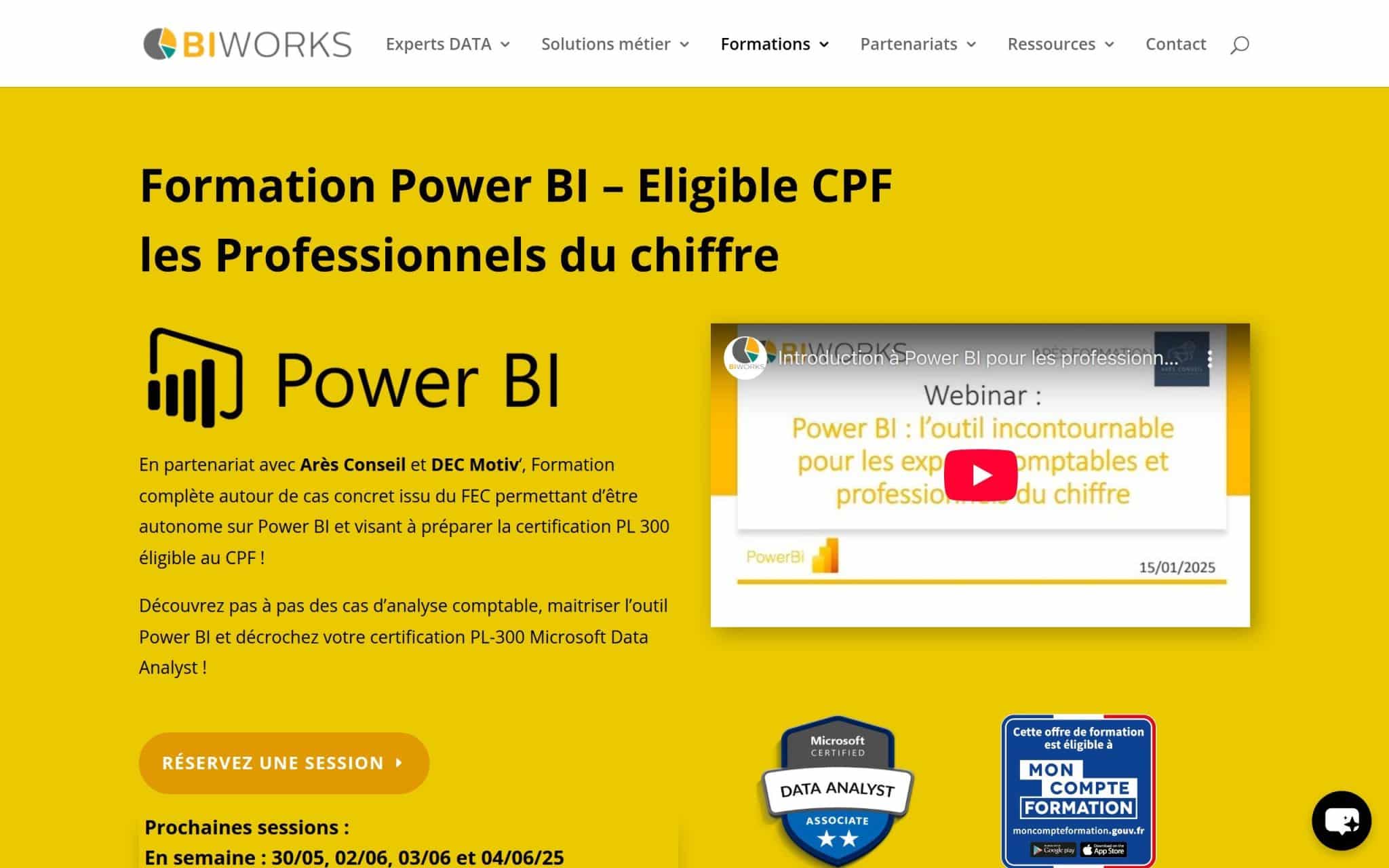 Formation Power BI – Les professionnels du chiffre - Biworks
