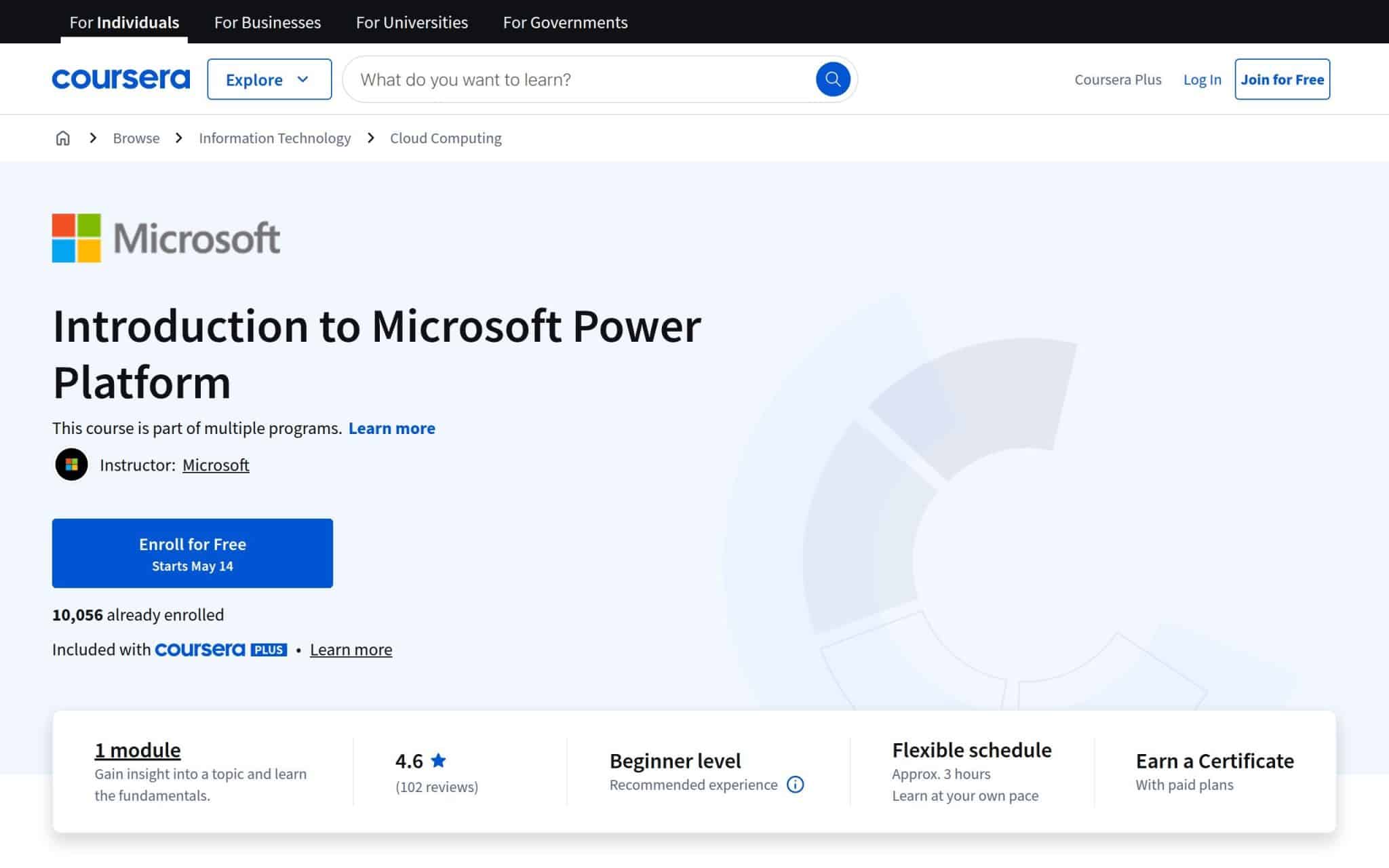 Introduction Ă Microsoft Power Platform - Coursera