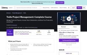 Trello Project Management: Complete Course – Udemy