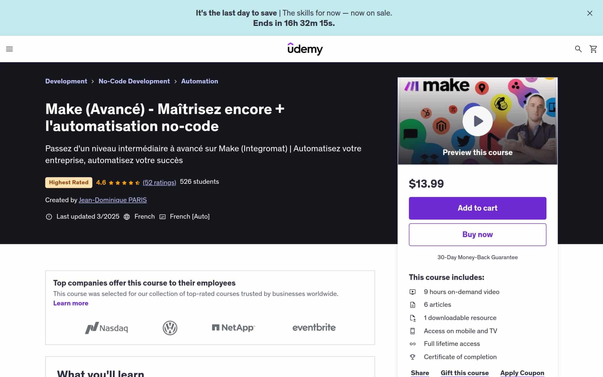 Make (Avancé) - Udemy