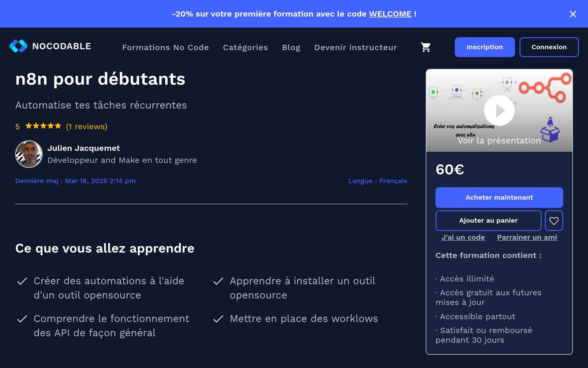 n8n pour débutants - NoCodable