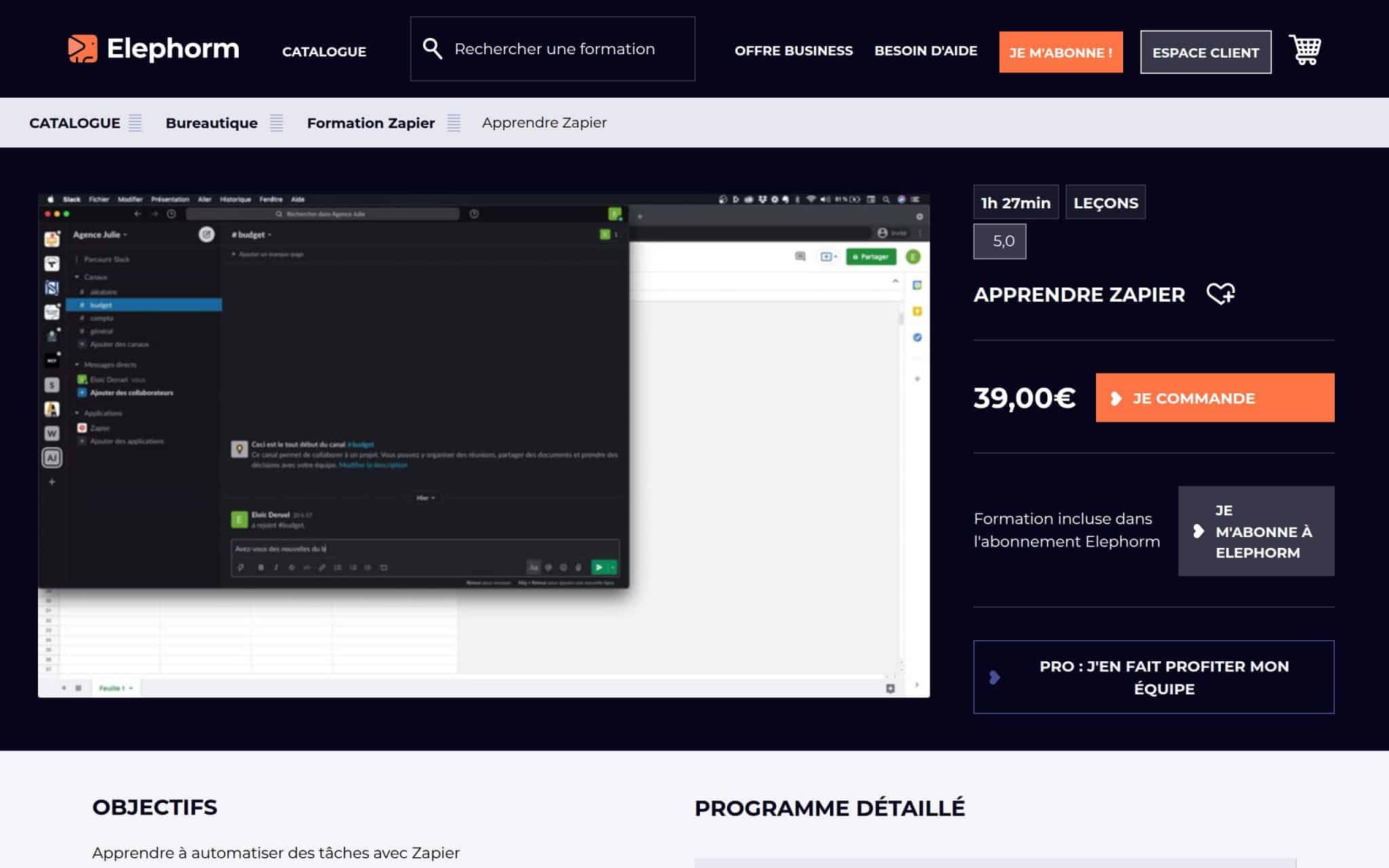 Apprendre Zapier - Elephorm