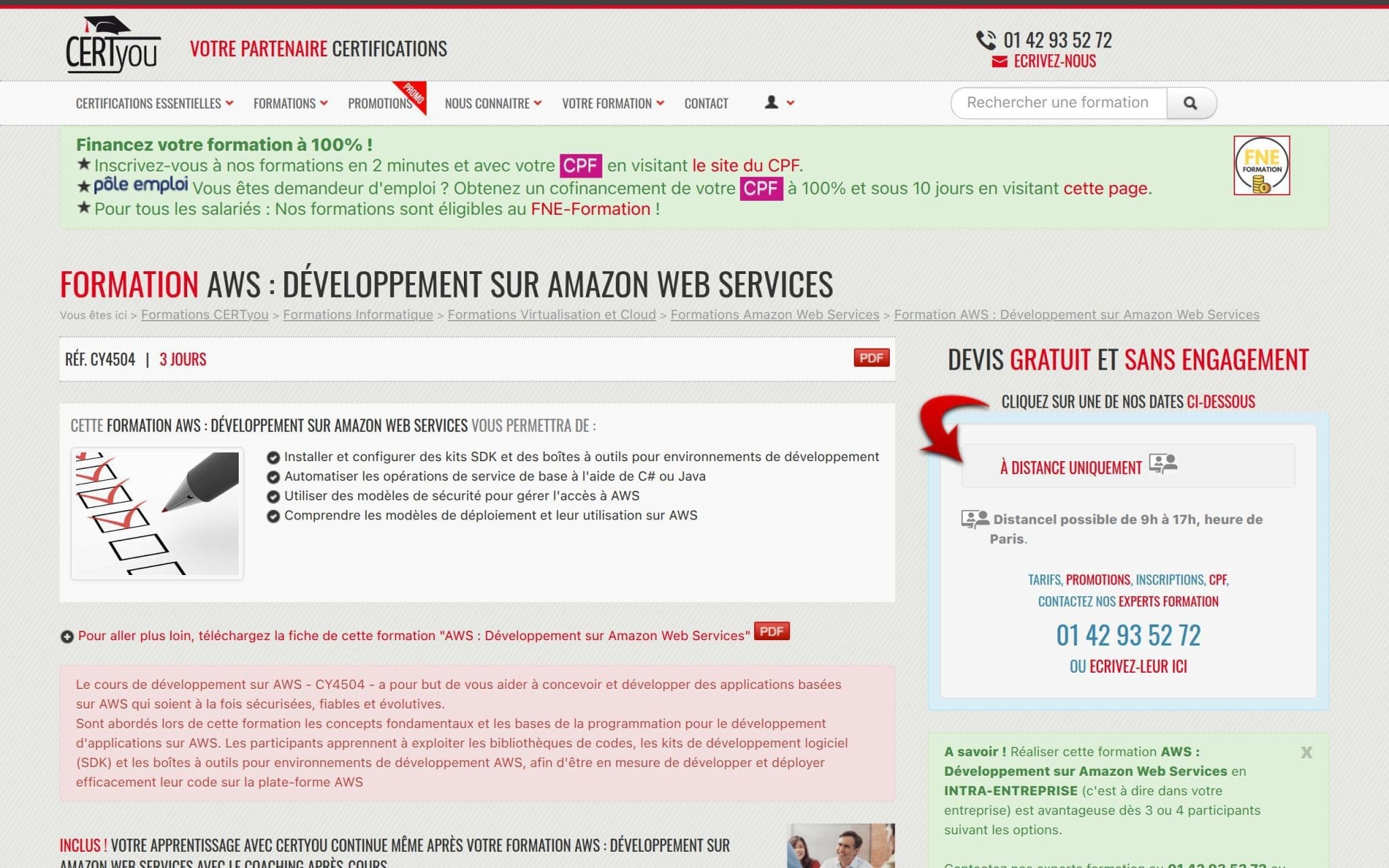 Formation AWS : Développement sur Amazon Web Services - CertYou