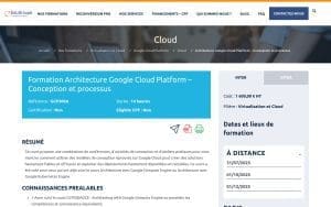 Formation Architecture Google Cloud Platform – Conception et processus – EduGroupe