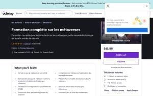 Formation complète sur les métaverses – Udemy