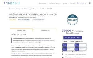 Formation Préparation et certification PMI-ACP – Ambient IT