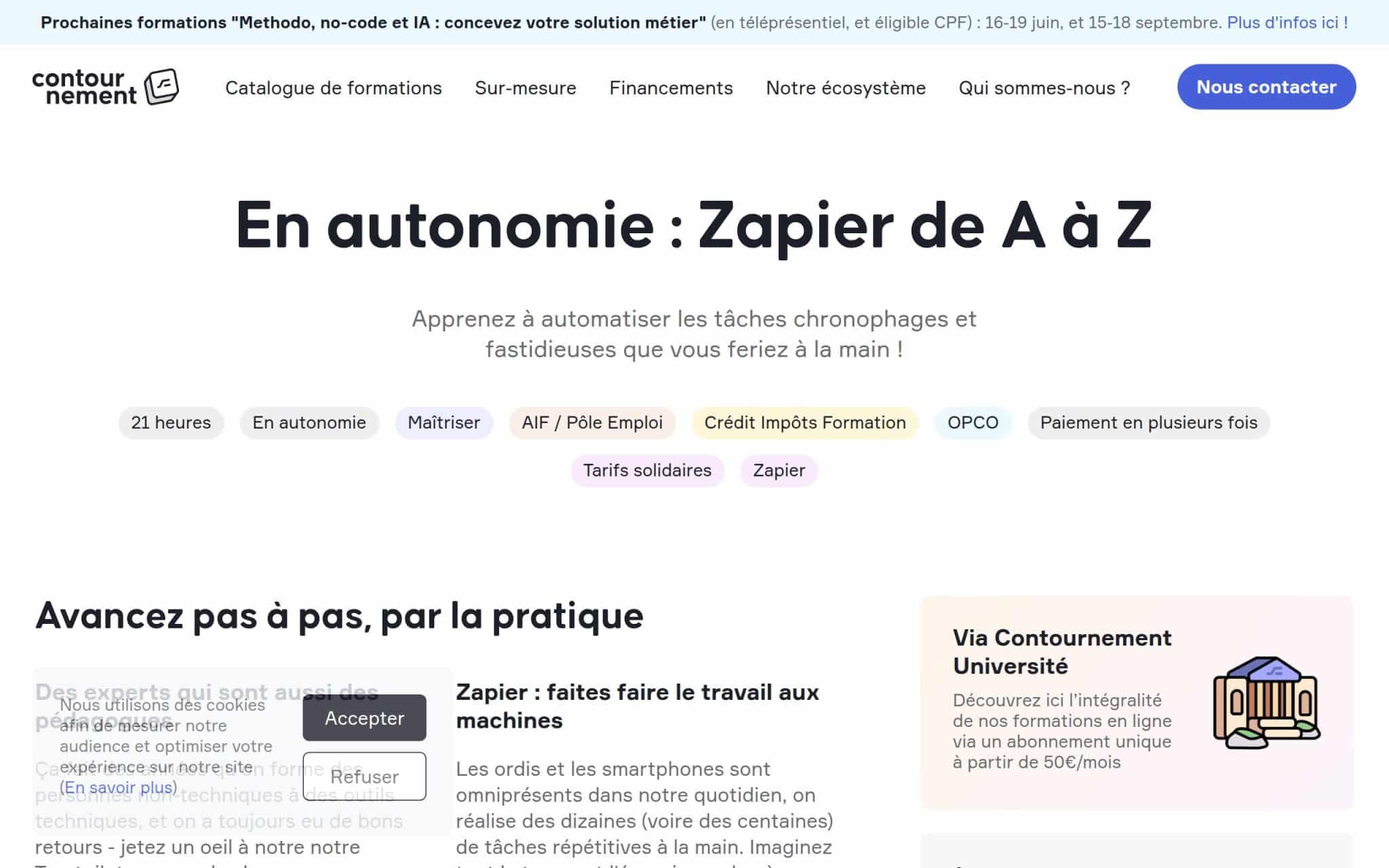 Formation Zapier de A à Z - Contournement