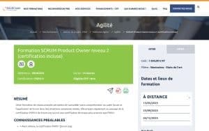 Formation SCRUM Product Owner niveau 2 – EduGroupe