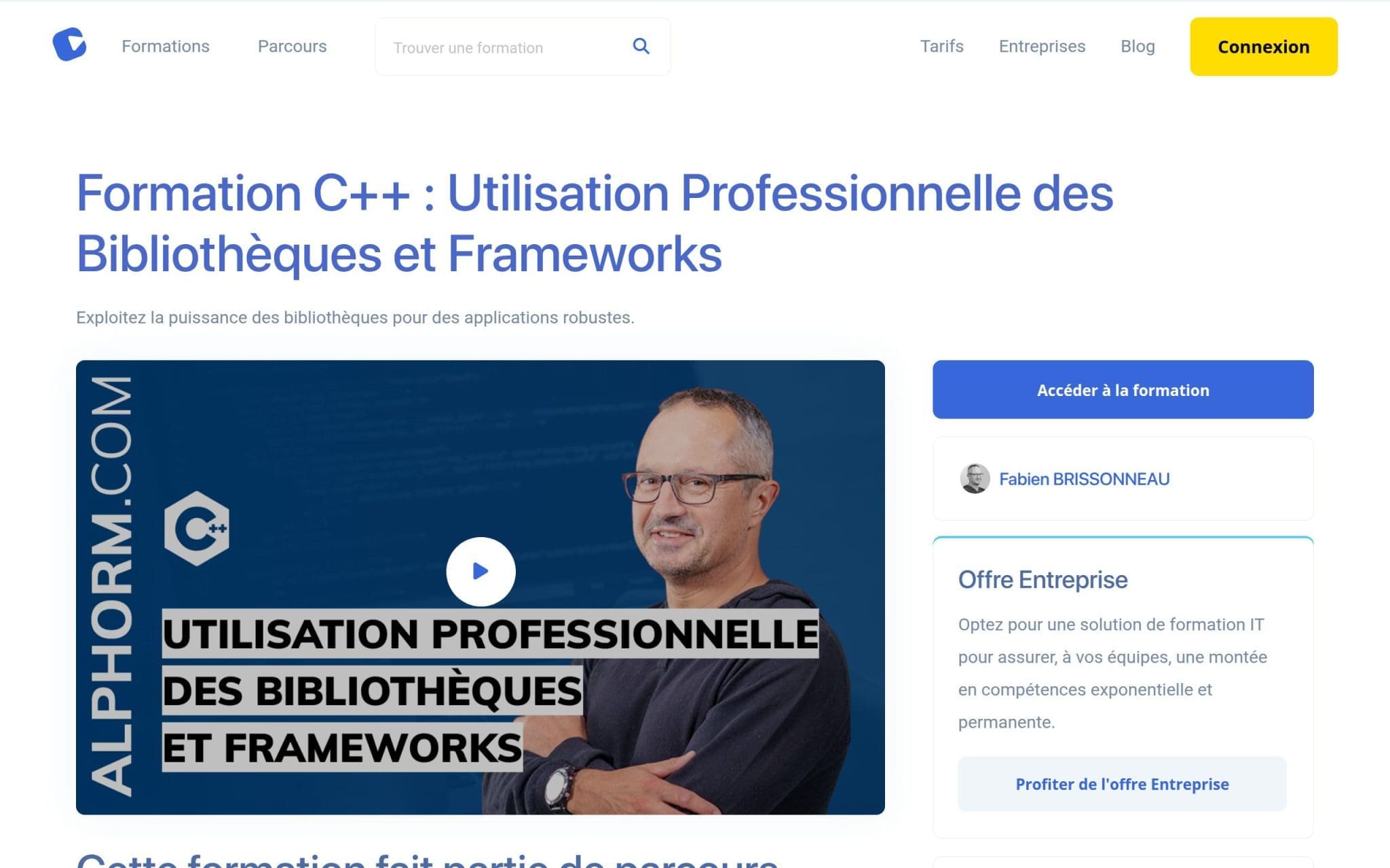 Formation C++ - Alphorm