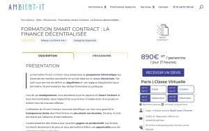 Formation Smart Contract : La finance décentralisée – Ambient IT