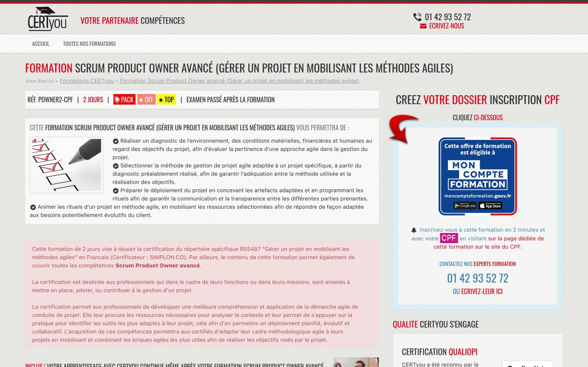 Formation Chef de projet Agile PSPO2 Scrum Product Owner avancé - CertYou