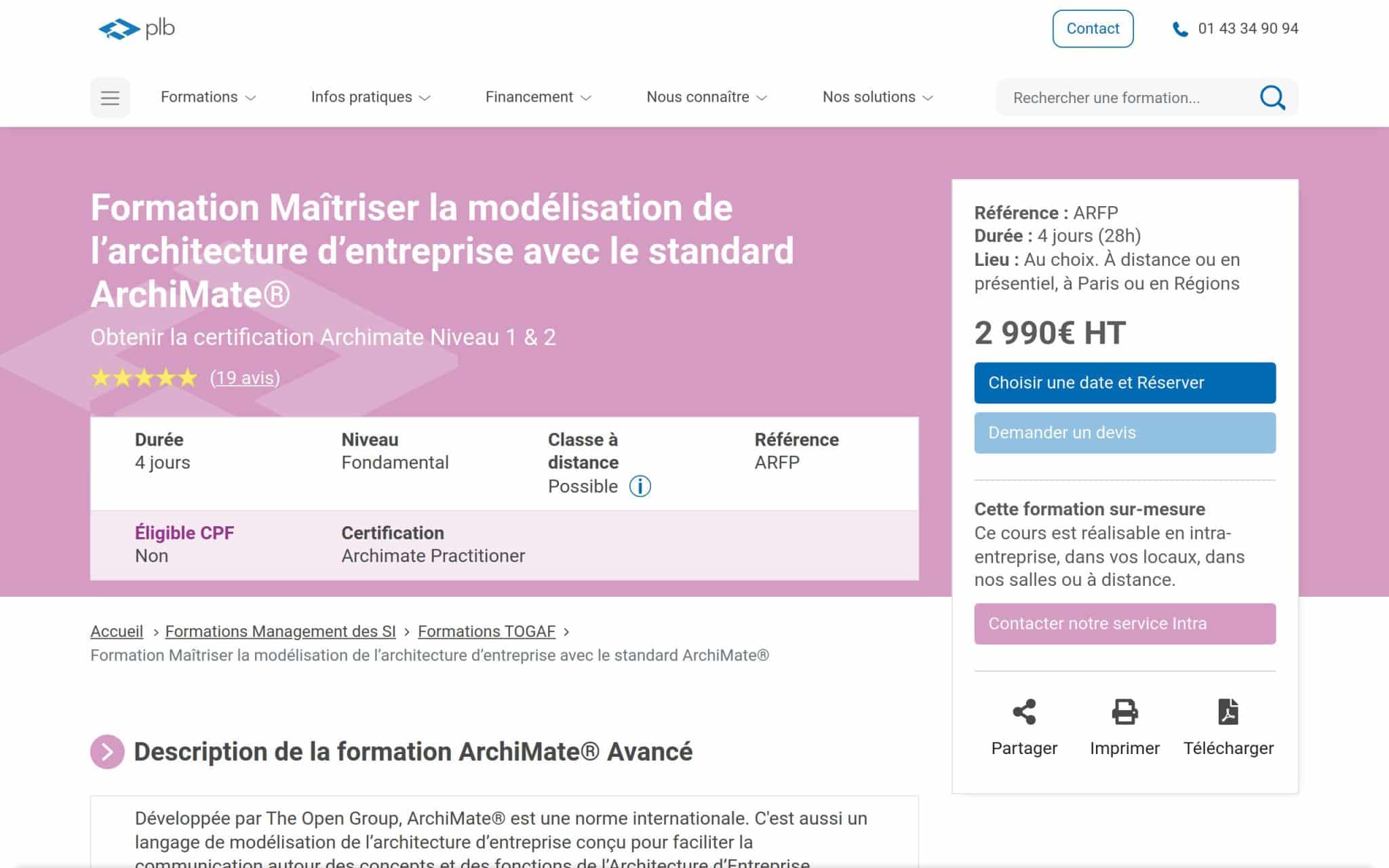 MaĂźtriser la modĂ©lisation de lâarchitecture dâentreprise avec le standard ArchiMate - Plb Consultant